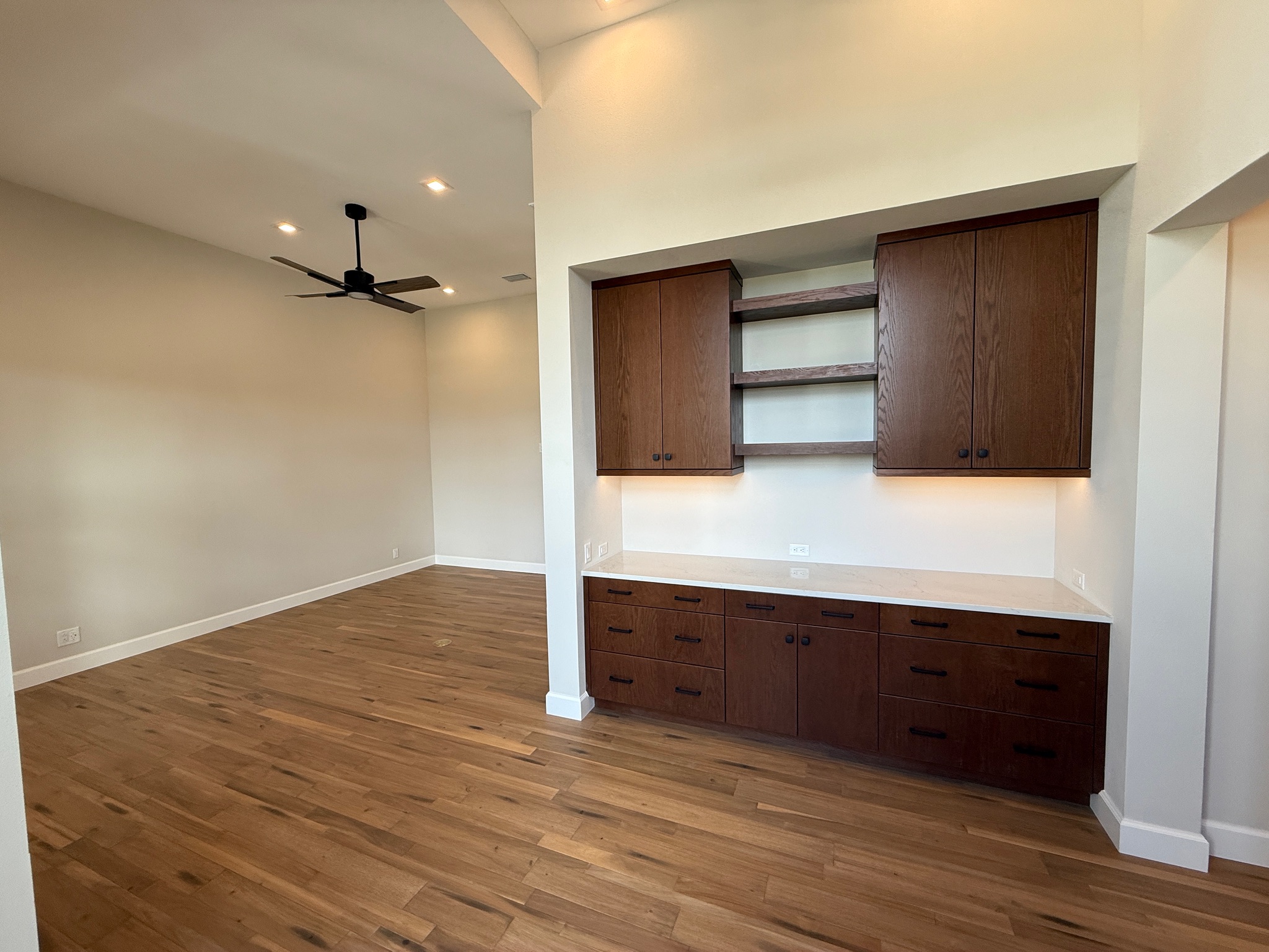 Executive desk granite surface installation Tampa