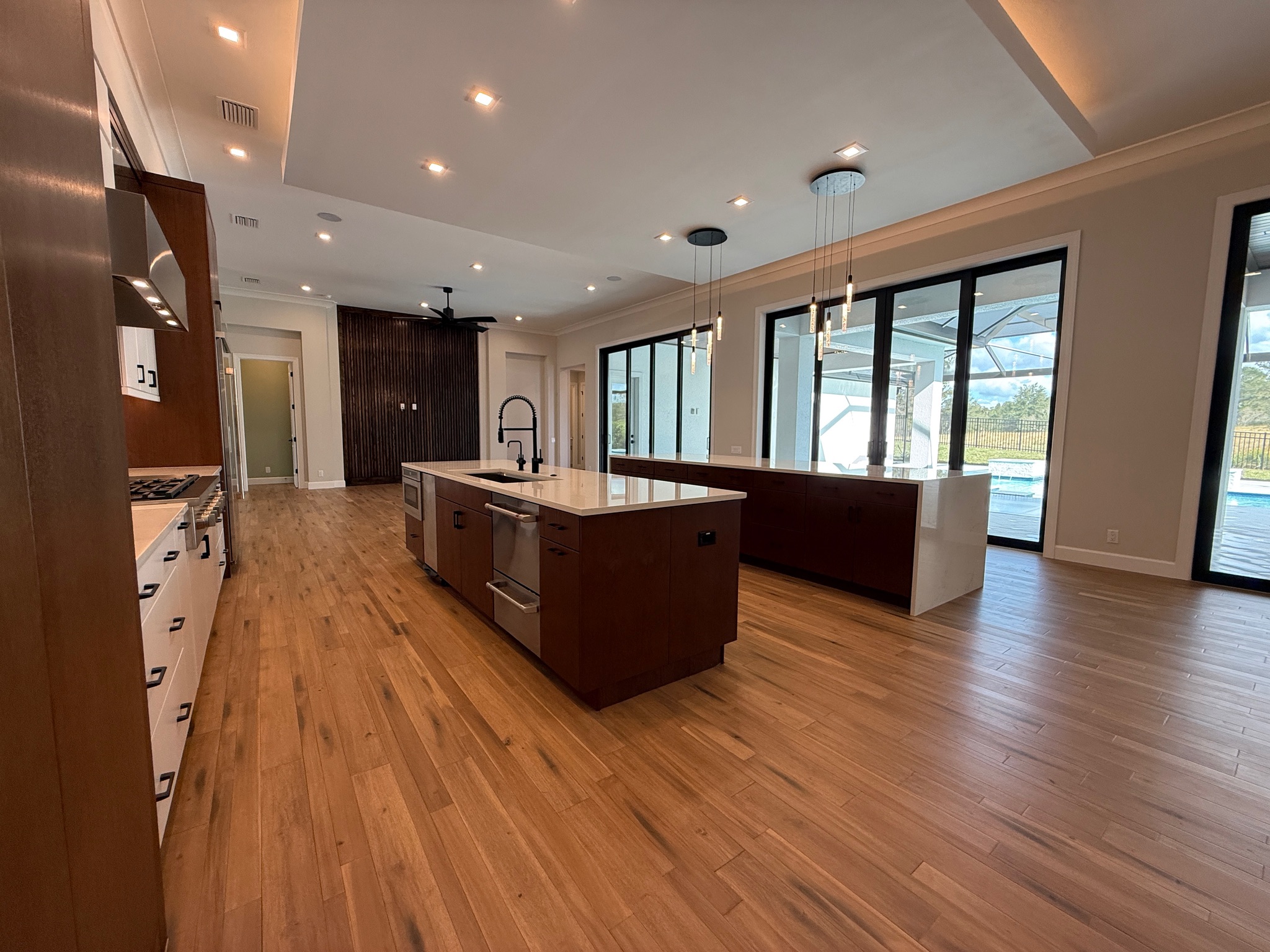 Wine storage quartz display surface
