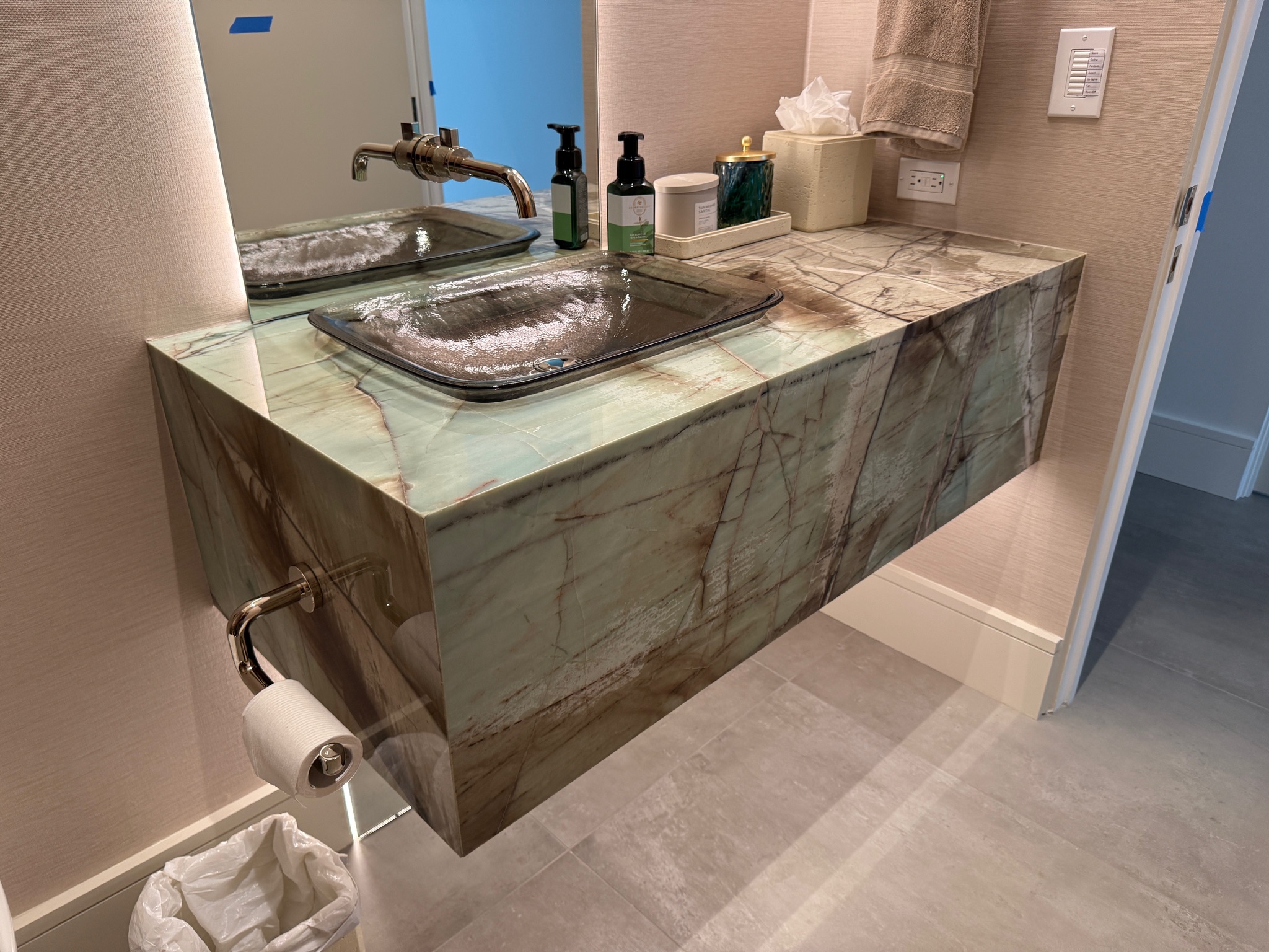 Laundry room quartz countertop installation Tampa